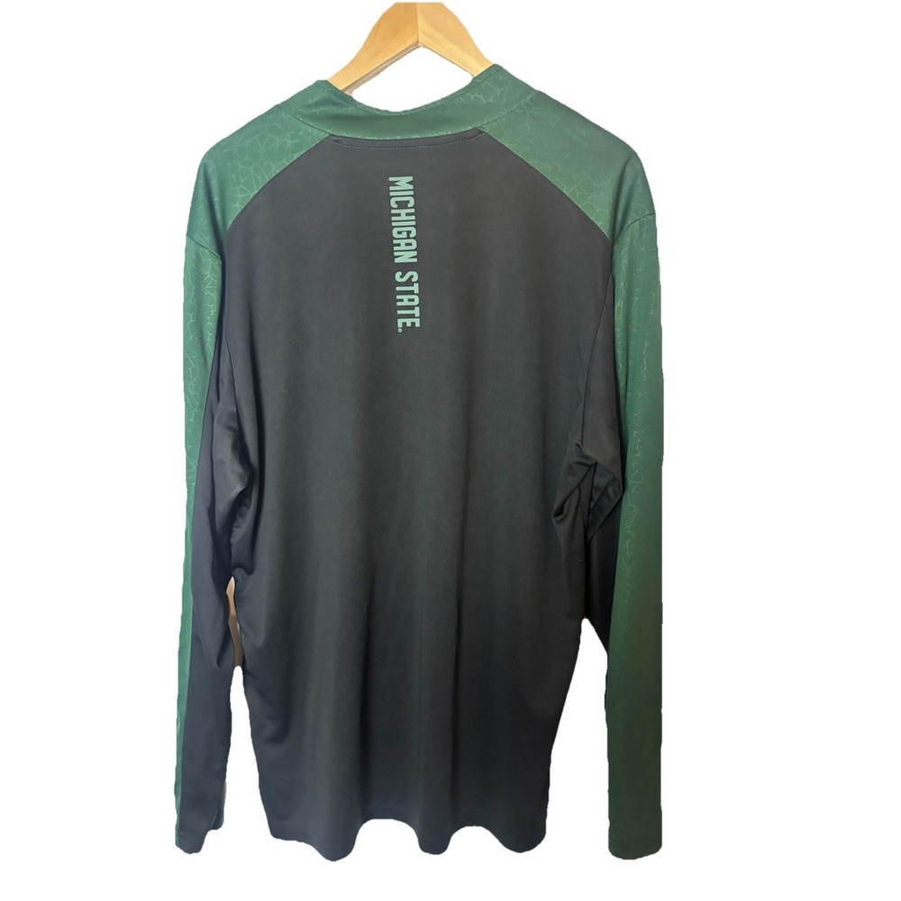 Michigan State Spartans Men's XL 1/4 Zip Pullover Shirt Colosseum - Picture 7 of 10